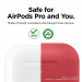 Elago Airpods Original Basic Silicone Case - силиконов калъф за Apple Airpods Pro (червен) 2