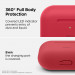 Elago Airpods Original Basic Silicone Case - силиконов калъф за Apple Airpods Pro (червен) 3