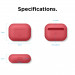 Elago Airpods Original Basic Silicone Case - силиконов калъф за Apple Airpods Pro (червен) 6