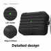 Elago AirPods Pro Suitcase - удароустойчив силиконов калъф с карабинер за Apple Airpods Pro (черен) 4