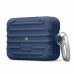 Elago AirPods Pro Suitcase - удароустойчив силиконов калъф с карабинер за Apple Airpods Pro (тъмносин) 1