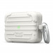 Elago AirPods Pro Suitcase - удароустойчив силиконов калъф с карабинер за Apple Airpods Pro (бял) 1