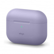 Elago Airpods Original Basic Silicone Case - силиконов калъф за Apple Airpods Pro (лилав-сив)