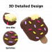 Elago Airpods Ice Cream Design Silicone Case - силиконов калъф с карабинер за Apple Airpods и Apple Airpods 2 (кафяв)  6