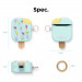 Elago Airpods Ice Cream Design Silicone Case - силиконов калъф с карабинер за Apple Airpods и Apple Airpods 2 (светлозелен)  7