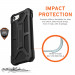 Urban Armor Gear Monarch Case - удароустойчив хибриден кейс за iPhone SE (2022), iPhone SE (2020), iPhone 8, iPhone 7 (черен) 4