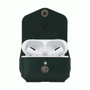 SwitchEasy Wrap AirPods Pro Leather Case - кожен калъф за Apple Airpods Pro (тъмнозелен)  2