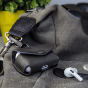 SwitchEasy Wrap AirPods Pro Leather Case (dark gray) 4