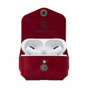 SwitchEasy Wrap AirPods Pro Leather Case - кожен калъф за Apple Airpods Pro (червен)  3
