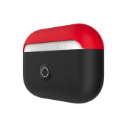 SwitchEasy Colors Duo Caps Case - силиконов калъф за Apple Airpods Pro (черен-червен) 