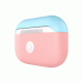 SwitchEasy Colors Duo Caps Case - силиконов калъф за Apple Airpods Pro (розов-светлосин)  1