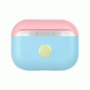 SwitchEasy Colors Duo Caps Case - силиконов калъф за Apple Airpods Pro (светлосин-розов) 2