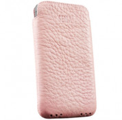 SENA Ultraslim Pouch - кожен калъф за iPhone 4/4S (естествена кожа, ръчна изработка) - розов