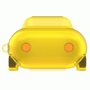 SwitchEasy MoveBuddy AirPods Case - силиконов калъф за Apple Airpods и Apple Airpods 2 with Wireless Charging Case (жълт-прозрачен)  2