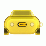SwitchEasy MoveBuddy AirPods Case - силиконов калъф за Apple Airpods и Apple Airpods 2 with Wireless Charging Case (жълт-прозрачен)  1