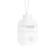 SwitchEasy ColorBuddy AirPods Case - силиконов калъф с лента за врата за Apple Airpods и Apple Airpods 2 with Wireless Charging Case (бял) 