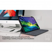 SwitchEasy CoverBuddy Case - поликарбонатов кейс (с отделение за Apple Pencil 2) за iPad Pro 11 (2020) (съвместим с Apple Smart Keyboard, Magic Keyboard, Smart Folio) (черен) 6