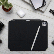 SwitchEasy CoverBuddy Case - поликарбонатов кейс (с отделение за Apple Pencil 2) за iPad Pro 11 (2020) (съвместим с Apple Smart Keyboard, Magic Keyboard, Smart Folio) (черен) 4