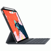 SwitchEasy CoverBuddy Case - поликарбонатов кейс (с отделение за Apple Pencil 2) за iPad Pro 12.9 (2018) (съвместим с Apple Smart Keyboard, Smart Folio) (тъмносив) 3