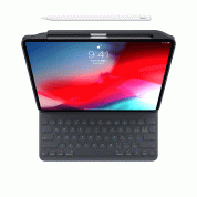 SwitchEasy CoverBuddy Case - поликарбонатов кейс (с отделение за Apple Pencil 2) за iPad Pro 12.9 (2018) (съвместим с Apple Smart Keyboard, Smart Folio) (тъмносив) 2