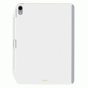SwitchEasy CoverBuddy Case - поликарбонатов кейс (с отделение за Apple Pencil 2) за iPad Pro 12.9 (2018) (съвместим с Apple Smart Keyboard, Smart Folio)(бял)