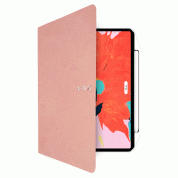 SwitchEasy CoverBuddy Folio Lite - кожен кейс с поставка и отделение за Apple Pencil 2 за iPad Pro 11 (2021), iPad Pro 11 (2020) (розов)