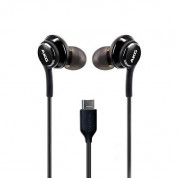Samsung Earphones Tuned by AKG GH59-15106A - слушалки с USB-C конектор с микрофон и управление на звука за Samsung мобилни устройства (черен) (bulk)