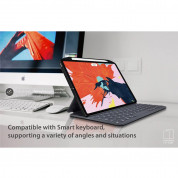 SwitchEasy CoverBuddy Case - поликарбонатов кейс (с отделение за Apple Pencil 2) за iPad Pro 11 (2018) (съвместим с Apple Smart Keyboard, Magic Keyboard, Smart Folio) (тъмносив) 6