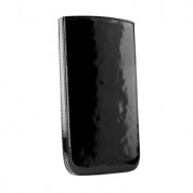 SENA Kutu Patent - кожен калъф ръчна изработка, естествена кожа за iPhone 4/4S (черен-гладка кожа)
