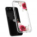 Spigen Ciel Red Floral Case - дизайнерски удароустойчив кейс за iPhone SE (2022), iPhone SE (2020), iPhone 8, iPhone 7 (прозрачен) 4