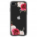 Spigen Ciel Red Floral Case - дизайнерски удароустойчив кейс за iPhone SE (2022), iPhone SE (2020), iPhone 8, iPhone 7 (прозрачен) 3