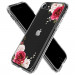 Spigen Ciel Red Floral Case - дизайнерски удароустойчив кейс за iPhone SE (2022), iPhone SE (2020), iPhone 8, iPhone 7 (прозрачен) 2