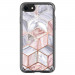 Spigen Ciel Cyrill Etoile Pink Marble Case - дизайнерски удароустойчив кейс за iPhone SE (2022), iPhone SE (2020), iPhone 8, iPhone 7 (прозрачен) 4