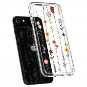 Spigen Ciel Flower Garden Case - дизайнерски удароустойчив кейс за iPhone SE (2022), iPhone SE (2020), iPhone 8, iPhone 7 (прозрачен) 2