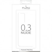 Puro 0.3 Nude Case - тънък силиконов (TPU) калъф (0.30 mm) за Huawei P40 Pro (прозрачен) 1