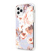 Guess Flower Collection Case 02 - дизайнерски кейс с висока защита за iPhone 11 Pro Max (бял) 2