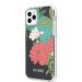 Guess Flower Collection Case 01 - дизайнерски кейс с висока защита за iPhone 11 Pro Max (черен) 2