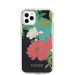 Guess Flower Collection Case 01 - дизайнерски кейс с висока защита за iPhone 11 Pro Max (черен) 6