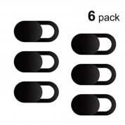 WebCam Cover for laptops, iPhone and mobile devices (6 pack) (black) 1