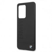 BMW Signature Genuine Leather Soft Case - кожен кейс (естествена кожа) за Samsung Galaxy S20 Ultra (черен) 2