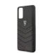 Ferrari Heritage Quilted Leather Hard Case - кожен кейс (естествена кожа) за Samsung Galaxy S20 (черен) 3