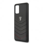 Ferrari Heritage Quilted Leather Hard Case for Samsung Galaxy S20 Plus (black) 2