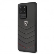 Ferrari Heritage Quilted Leather Hard Case for Samsung Galaxy S20 Ultra (black) 1