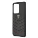 Ferrari Heritage Quilted Leather Hard Case - кожен кейс (естествена кожа) за Samsung Galaxy S20 Ultra (черен) 3