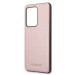 Guess Iridescent Leather Hard Case - дизайнерски кожен кейс за Samsung Galaxy S20 Ultra (розово злато) 3