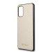 Guess Iridescent Leather Hard Case - дизайнерски кожен кейс за Samsung Galaxy S20 Plus (златист) 3