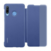 Huawei Smart View Flip Cover - оригинален кожен калъф за Huawei P30 Lite (син) 3