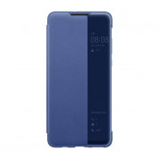 Huawei Smart View Flip Cover - оригинален кожен калъф за Huawei P30 Lite (син)