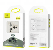 USAMS Metal Camera Lens Glass Film - предпазни стъклени лещи за камерата на iPhone 11 Pro (тъмносив) 1