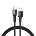 Baseus Halo USB-C Cable (CATGH-A01) - кабел с въжена оплетка за устройства с USB-C порт (50 см) (черен)  1